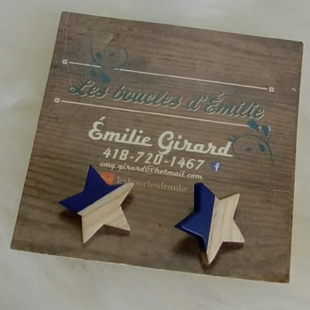 New Émilie Girard Wooden Star earrings - Les boucles d'Émilie